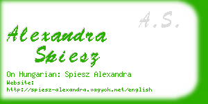 alexandra spiesz business card